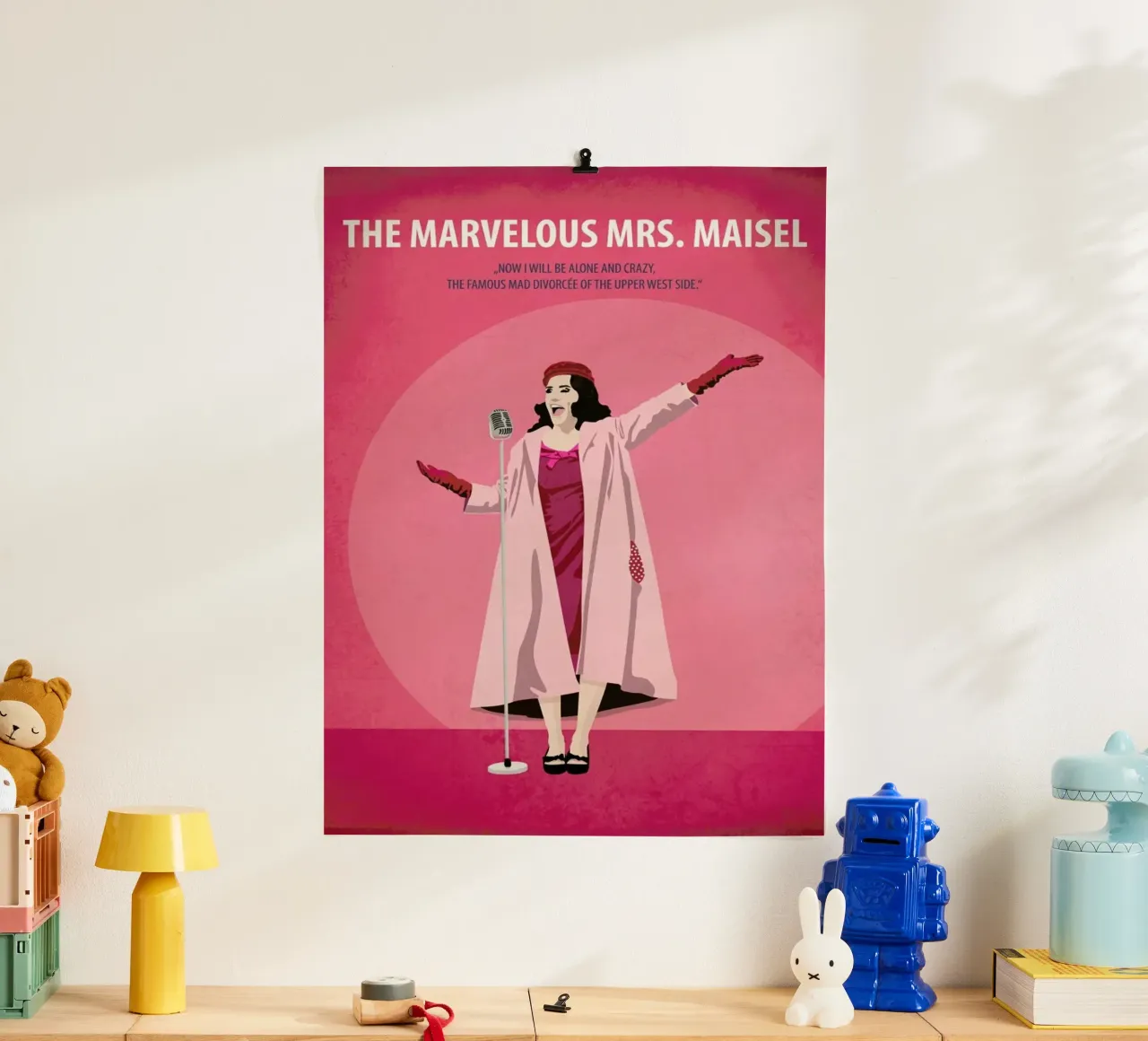 La meravigliosa signora Maisel poster con telaio in plastica da Fräulein Fisher