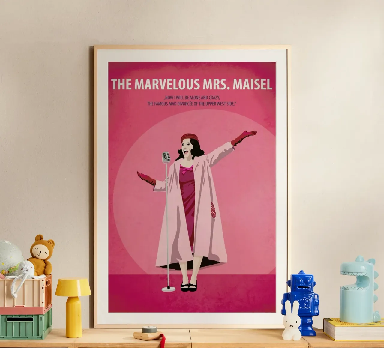 La meravigliosa signora Maisel poster con telaio in plastica da Fräulein Fisher