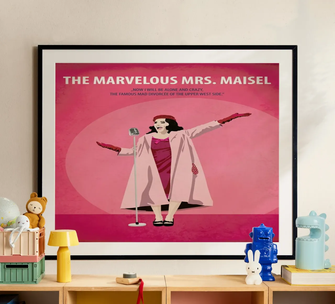 La meravigliosa signora Maisel poster con telaio in plastica da Fräulein Fisher