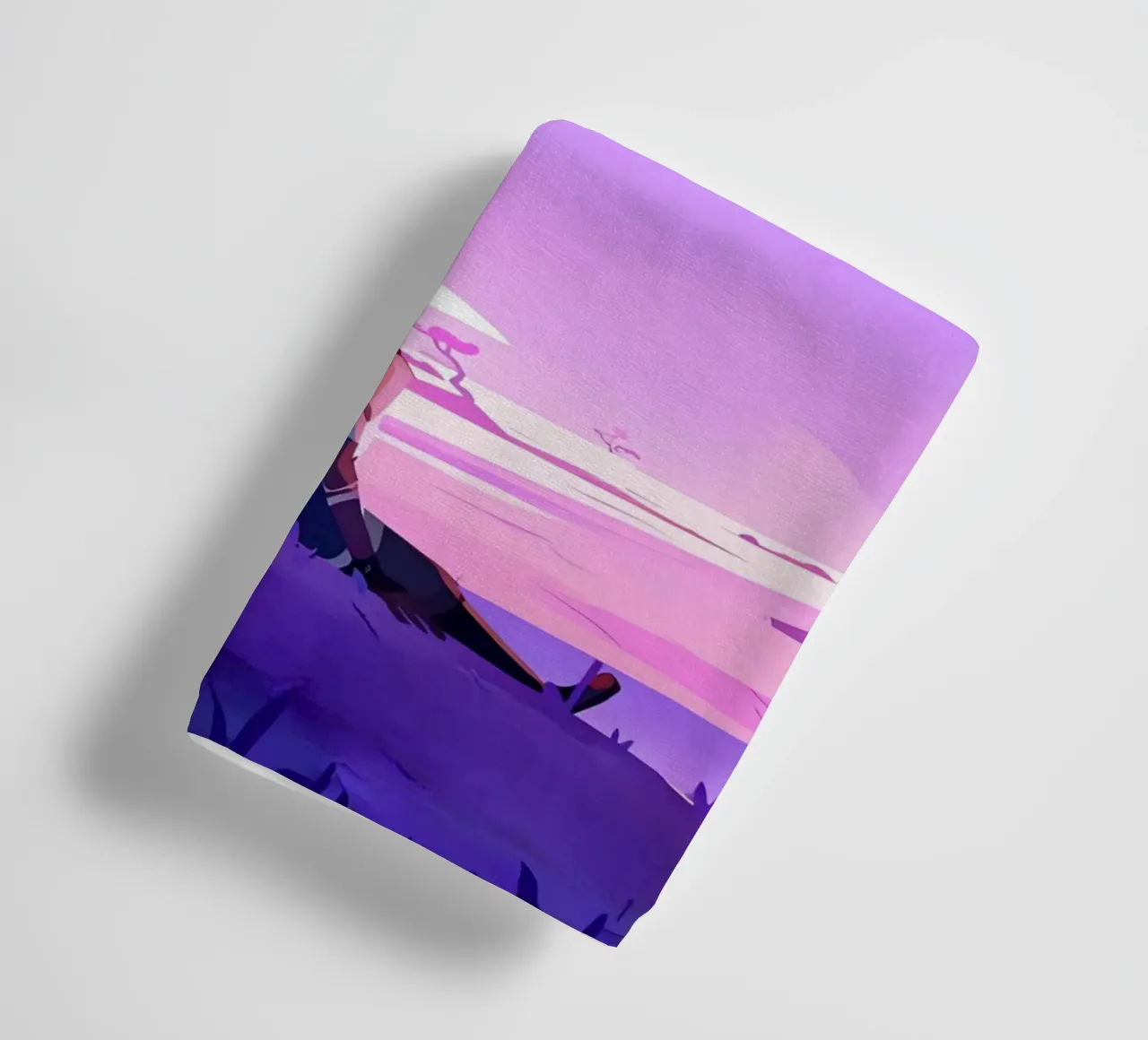 Junge unter dem Baum sitzend Lofi Art Handtuch von LoFi Gallery