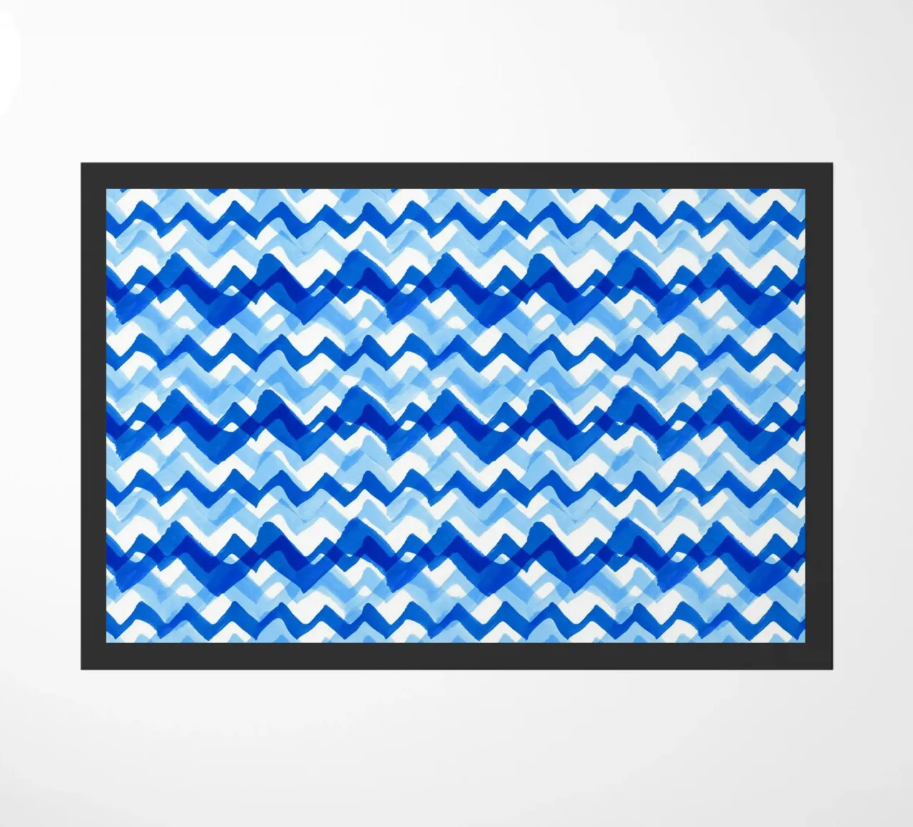 Cobalt Waves | Brush Stroke Pattern zerbino da sabidussi