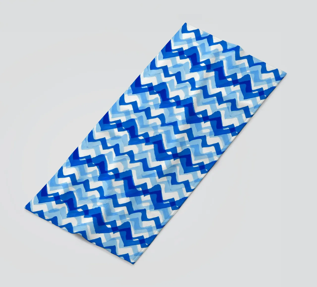 Cobalt Waves | Brush Stroke Pattern telo mare da sabidussi