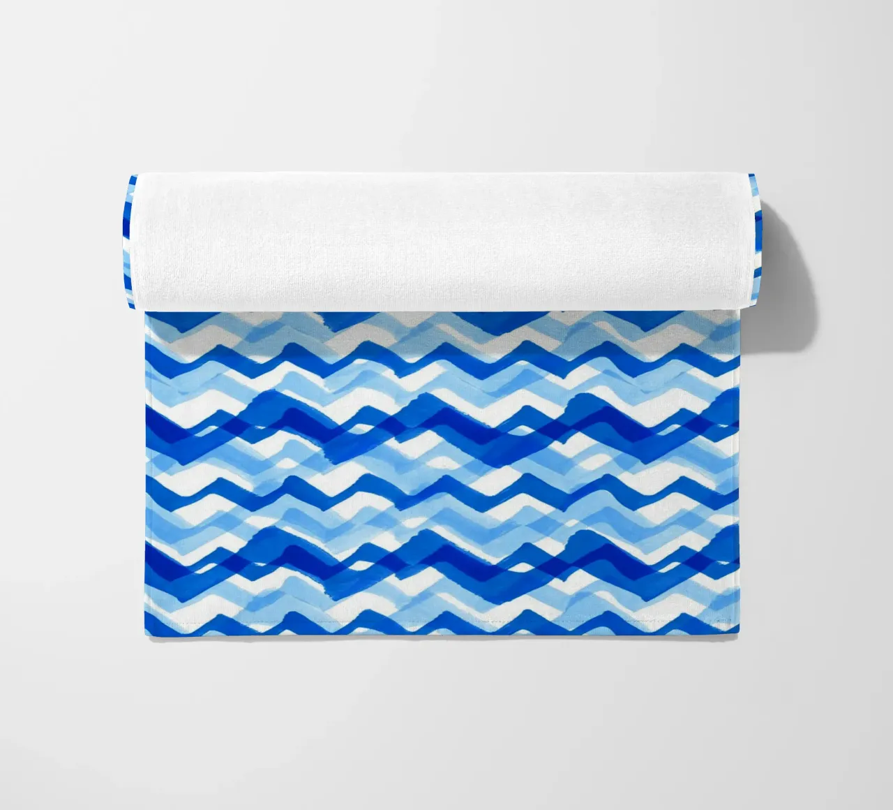 Cobalt Waves | Brush Stroke Pattern telo mare da sabidussi