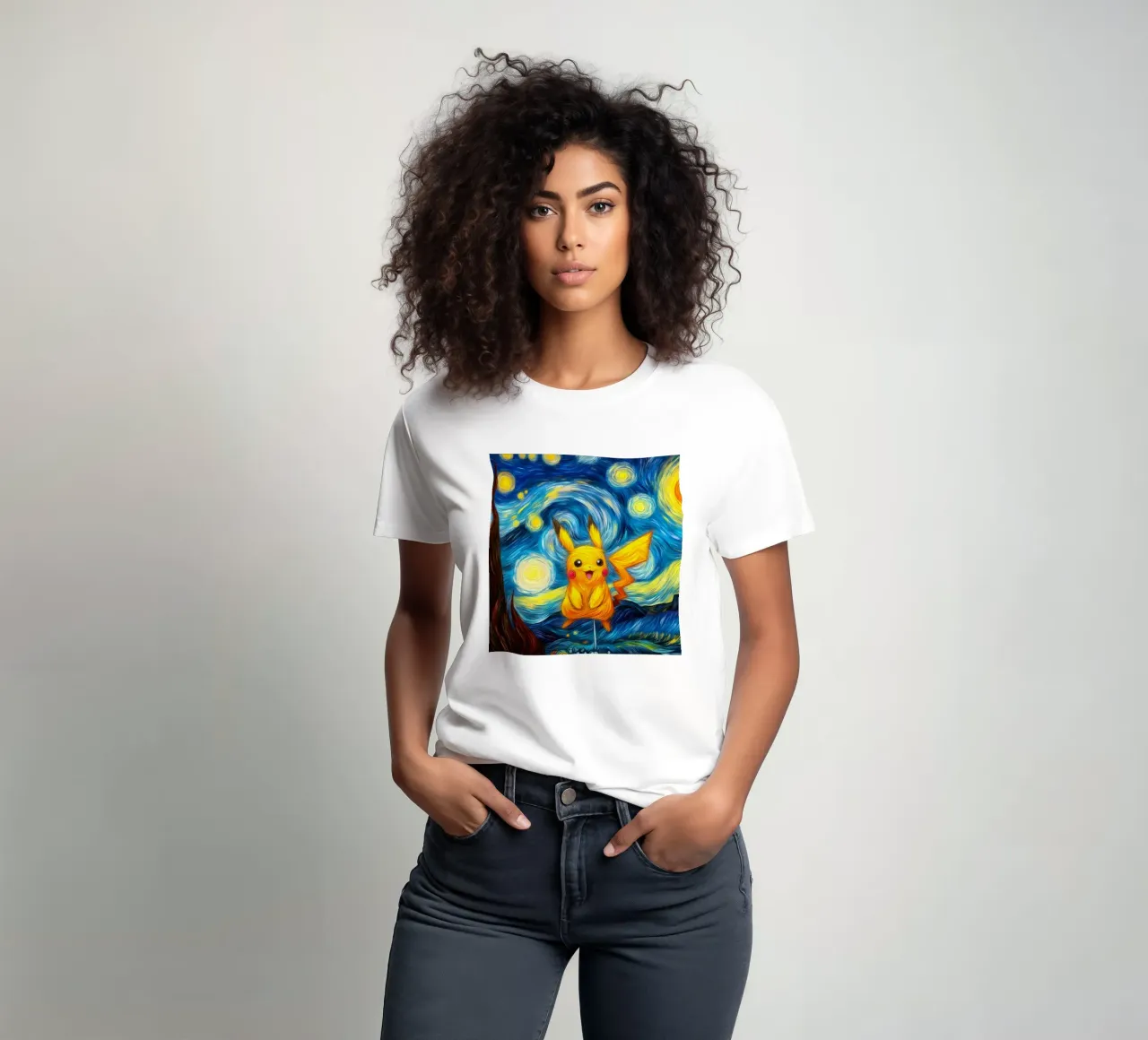 Il simpatico Pikachu t-shirt da withandname