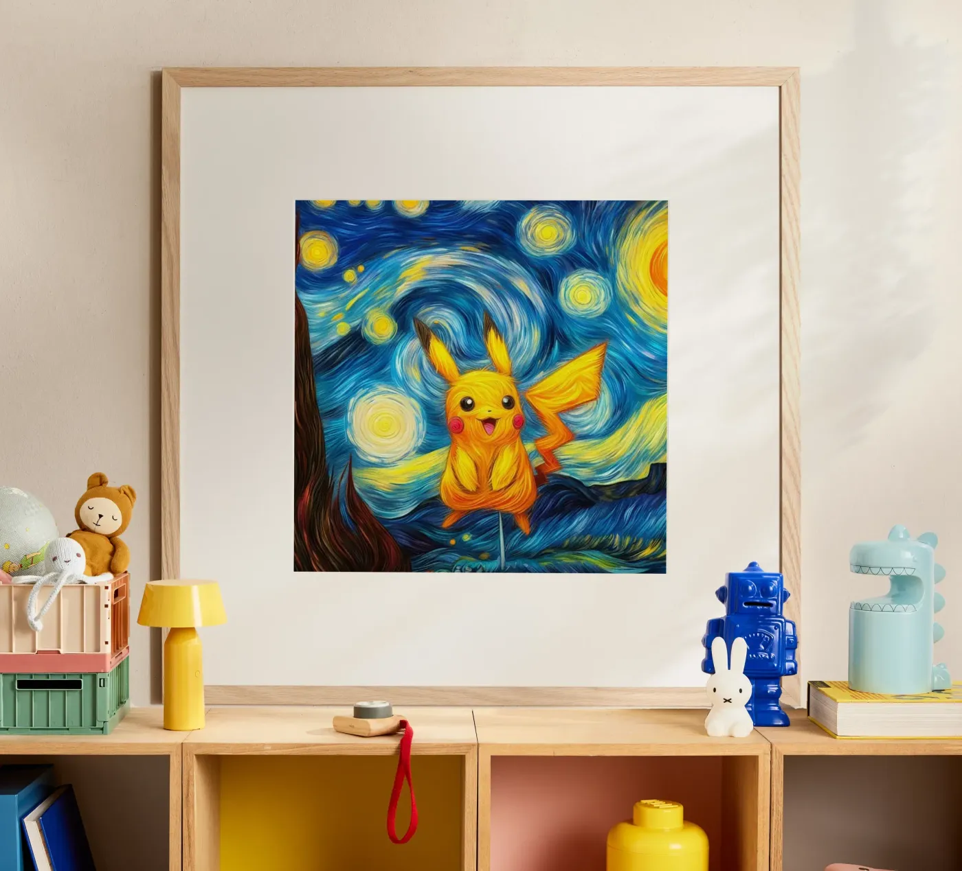 Il simpatico Pikachu poster da withandname