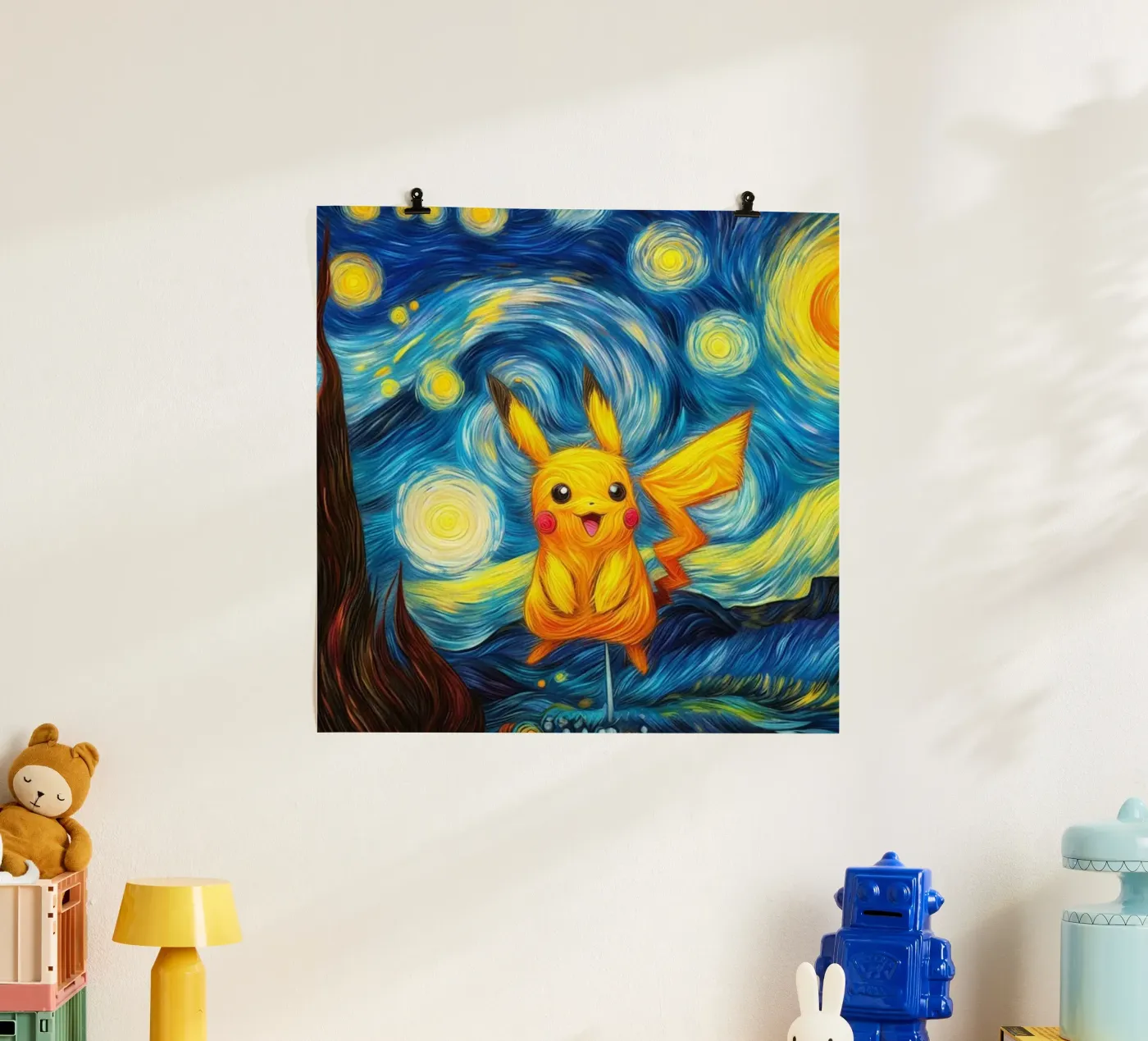 Il simpatico Pikachu poster da withandname