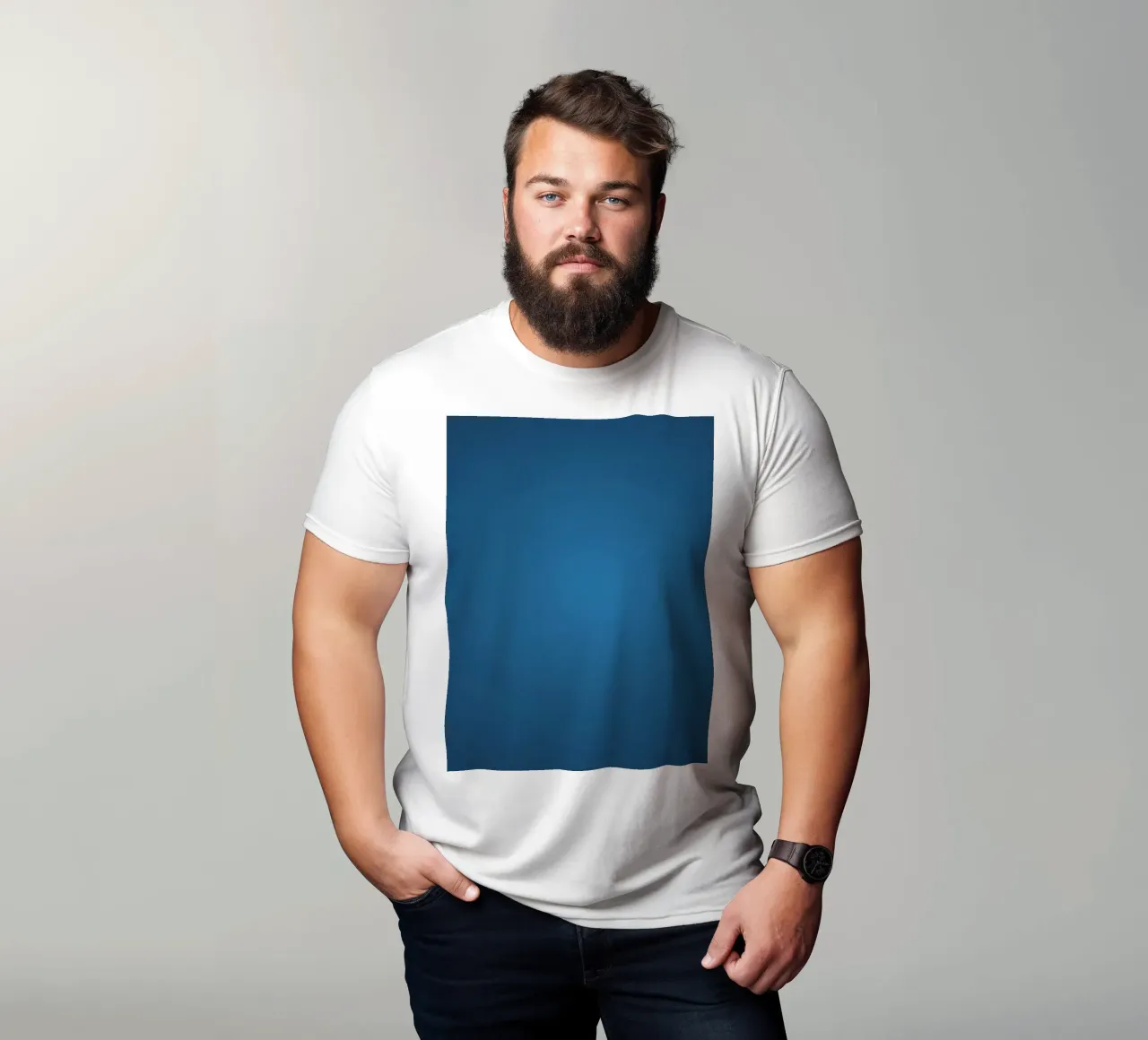 Abstract blauw achtergrondontwerp t-shirt van DesignDoodle