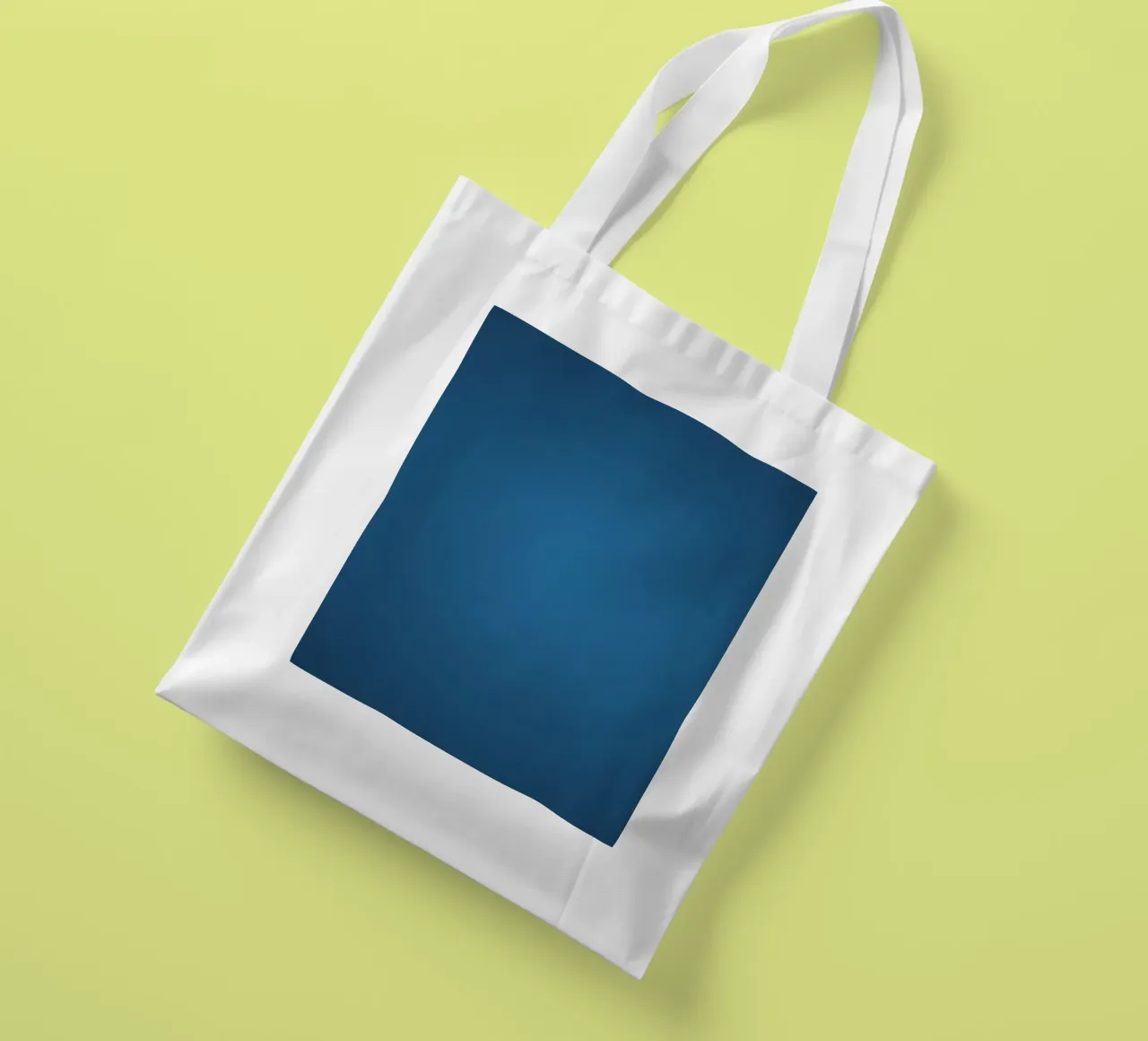 Abstract blauw achtergrondontwerp jute draagtas van DesignDoodle