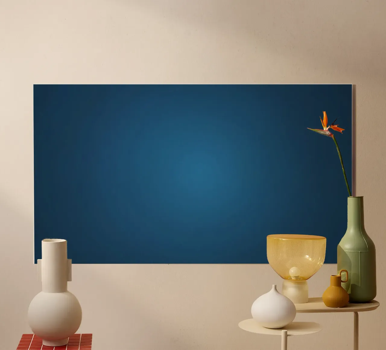 Diseño abstracto de fondo azul metacrilato de DesignDoodle