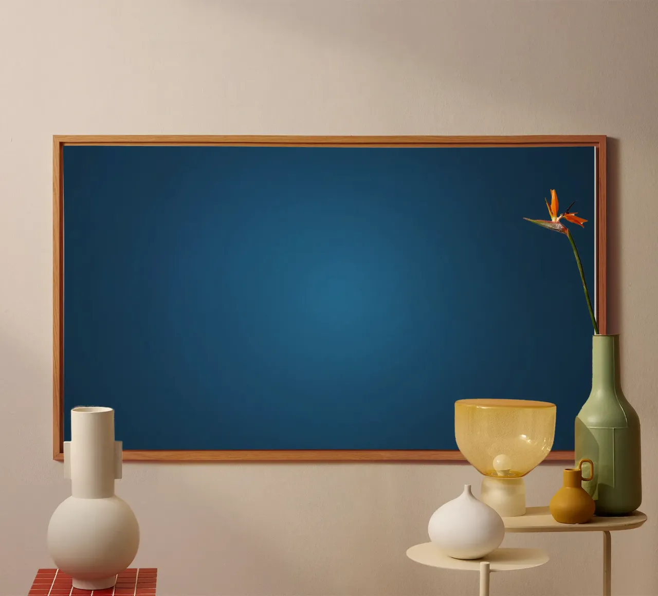 Diseño abstracto de fondo azul aluminio dibond de DesignDoodle