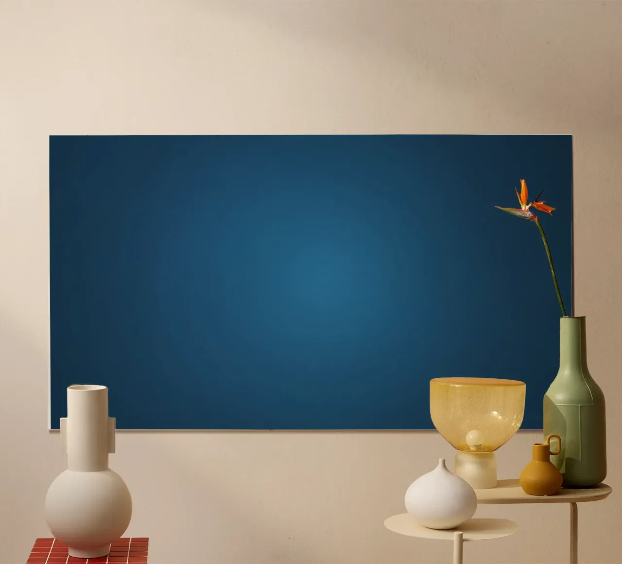 Abstract blue background design hahnemühle by DesignDoodle