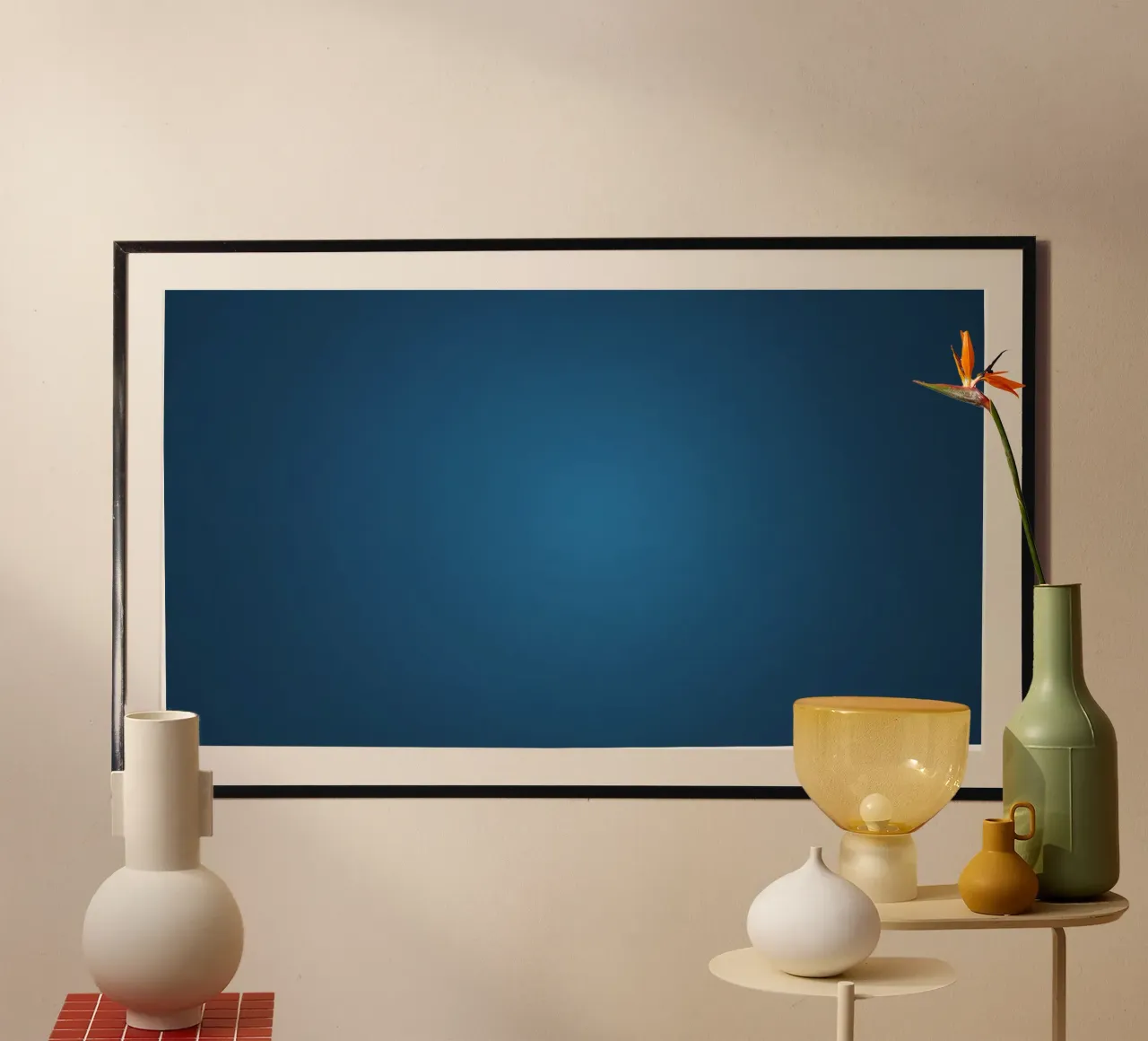 Abstract blue background design hahnemühle by DesignDoodle
