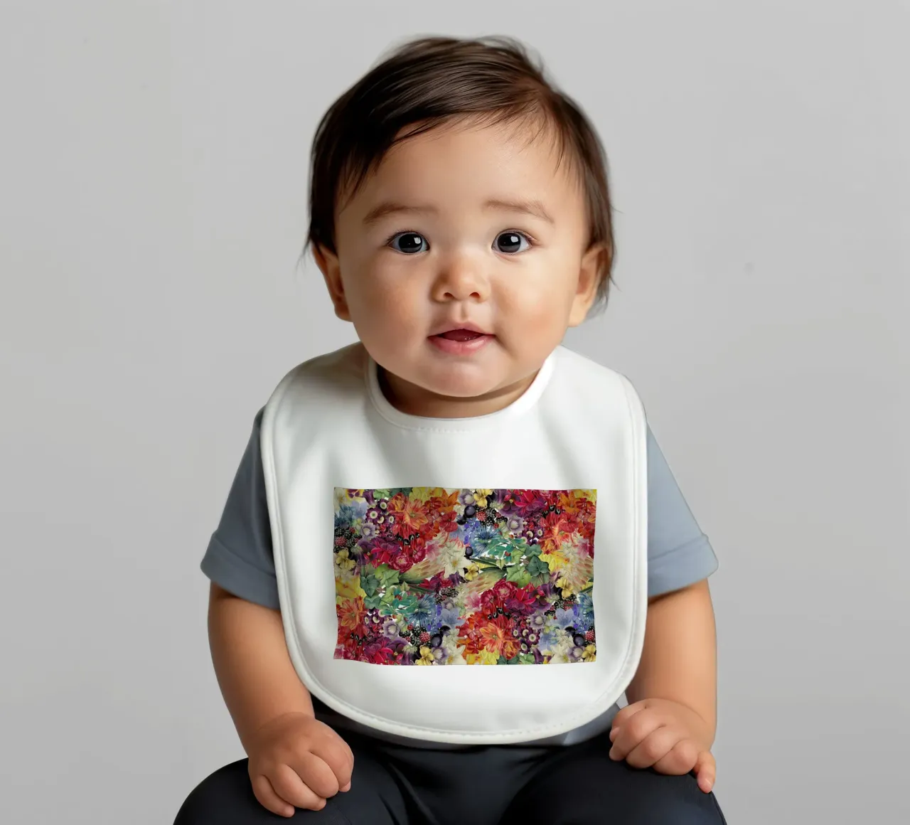 Flowers bavaglino da The Gently Unfurling Sneak