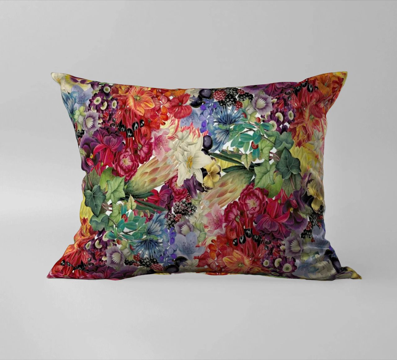 Flowers decorative cushion by The Gently Unfurling Sneak
