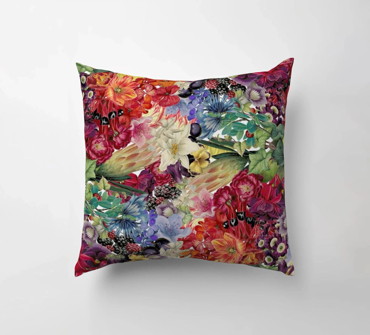 Flowers decorative cushion by The Gently Unfurling Sneak