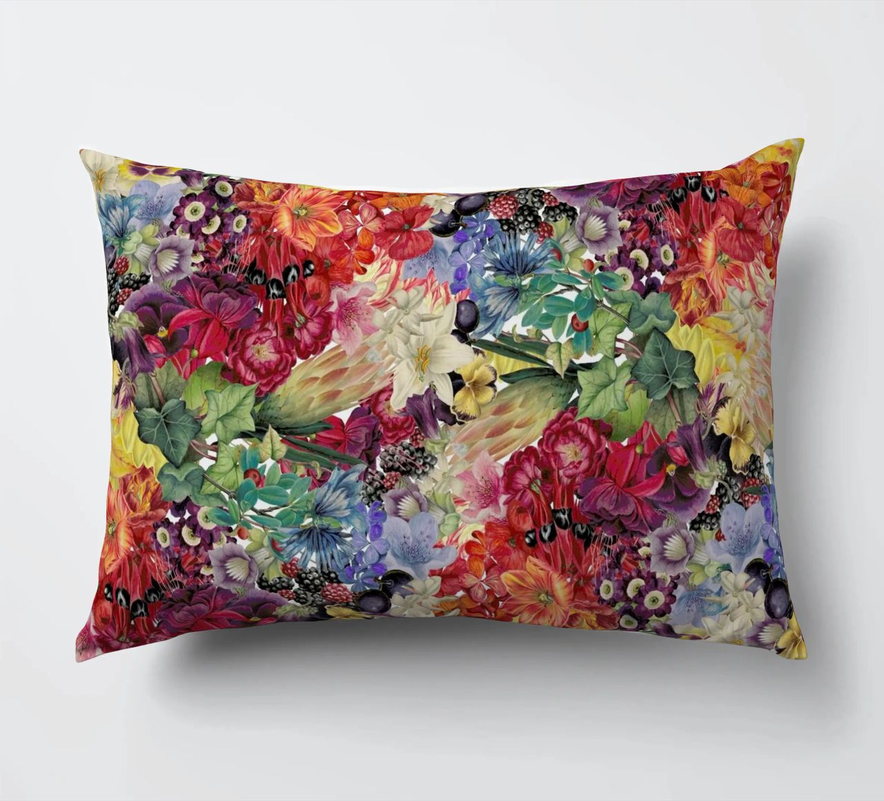 Flowers decorative cushion by The Gently Unfurling Sneak