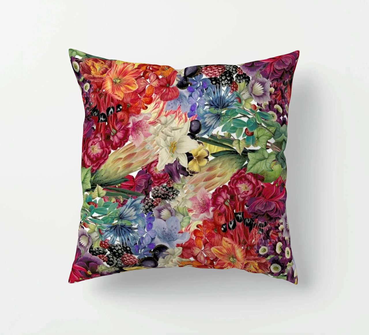 Flowers decorative cushion by The Gently Unfurling Sneak