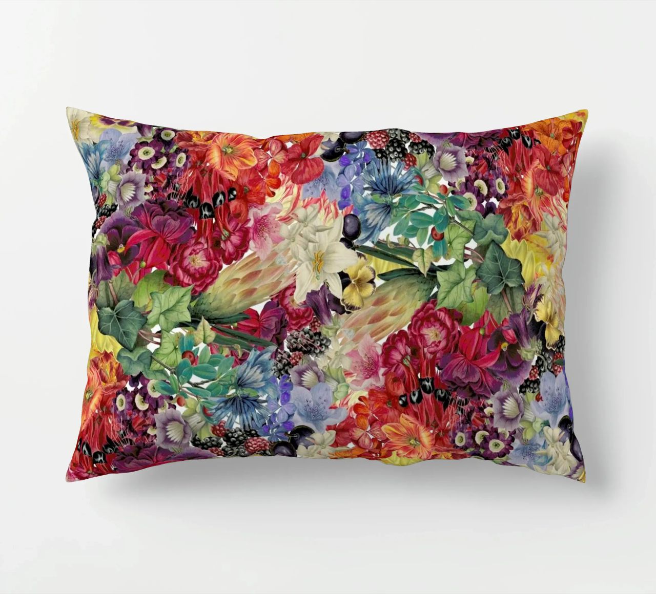 Flowers decorative cushion by The Gently Unfurling Sneak
