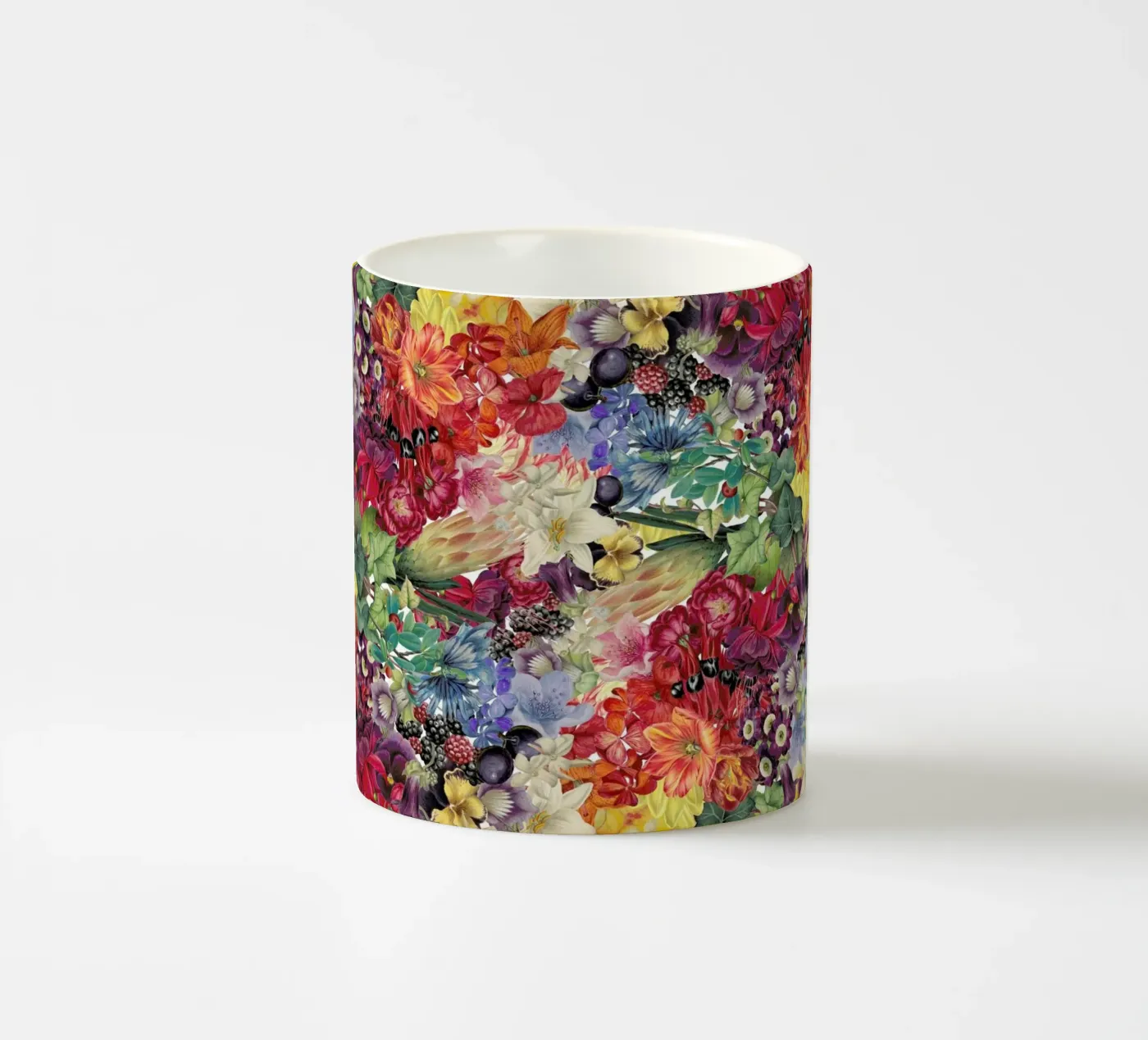 Flowers ceramic mug by The Gently Unfurling Sneak