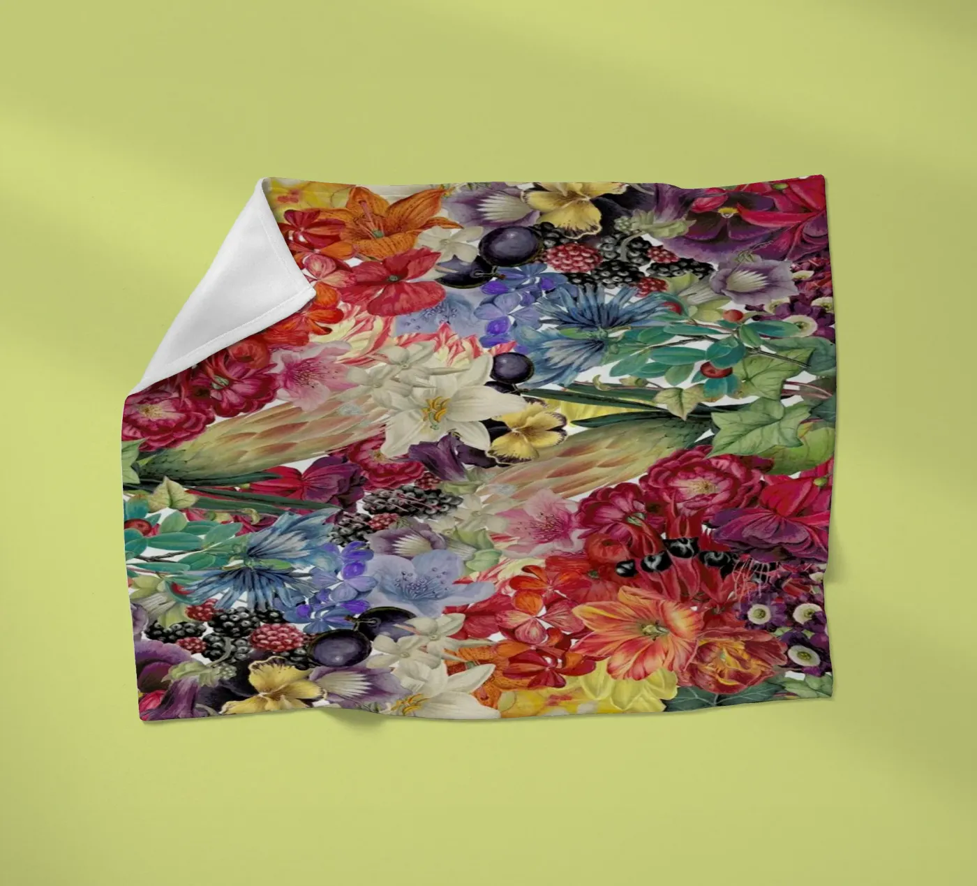 Flowers coperta in pile da The Gently Unfurling Sneak