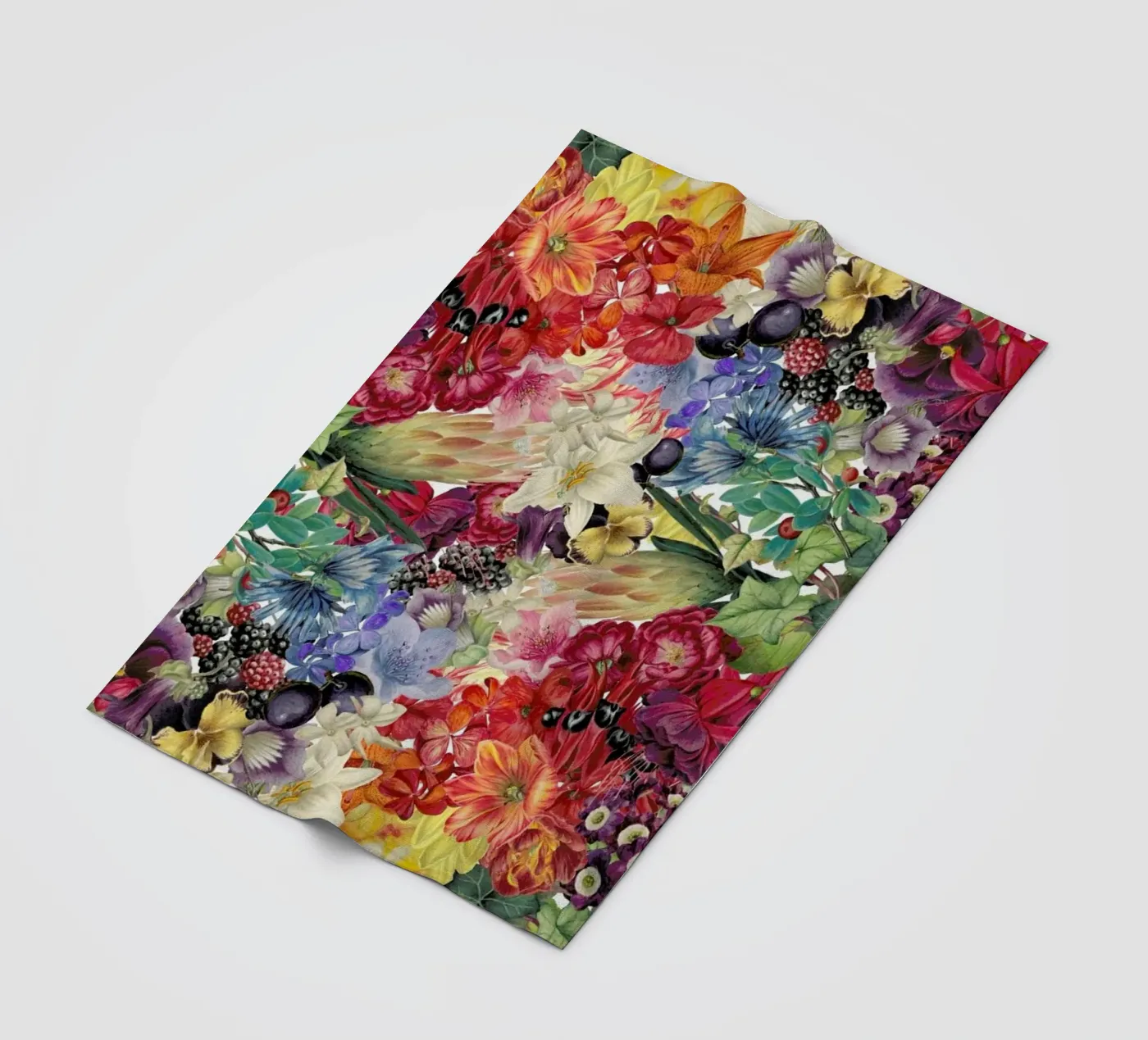 Flowers coperta in pile da The Gently Unfurling Sneak