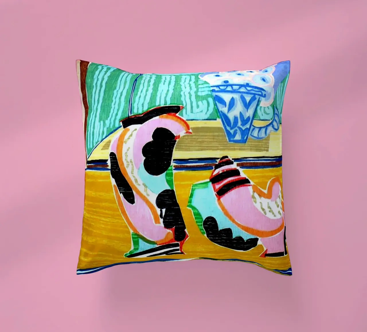 Kabuki Space decorative cushion by Ettyhmoz