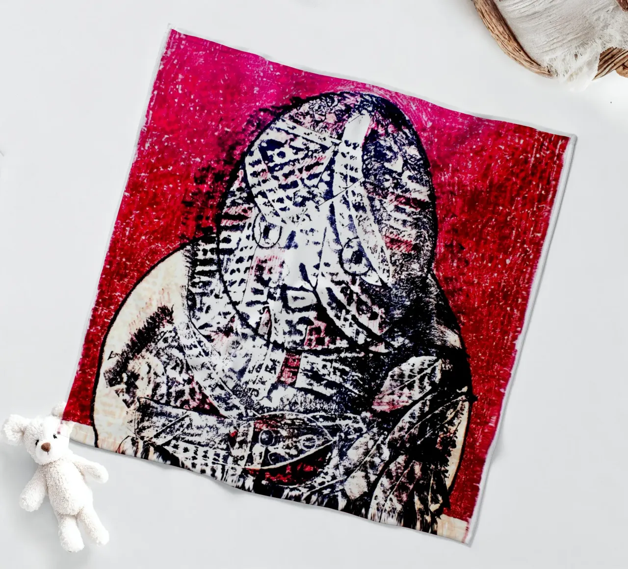 Hibou Lithograph 1955 fleece blanket by Ettyhmoz
