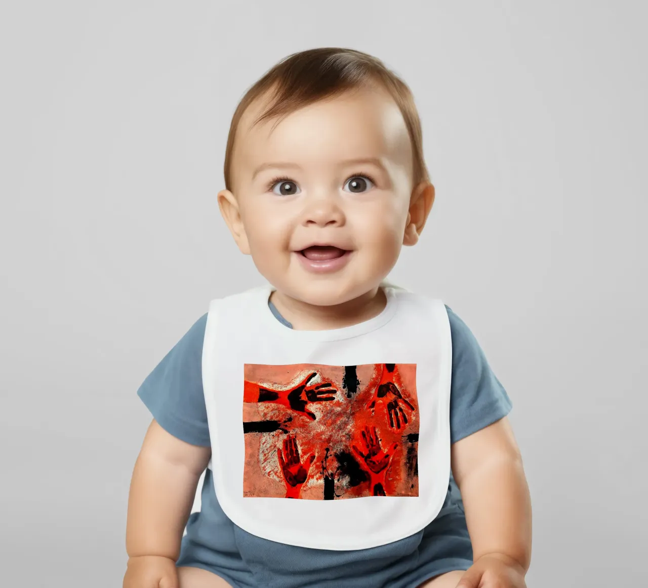 Mani in rosso 1979 bavaglino da Ettyhmoz