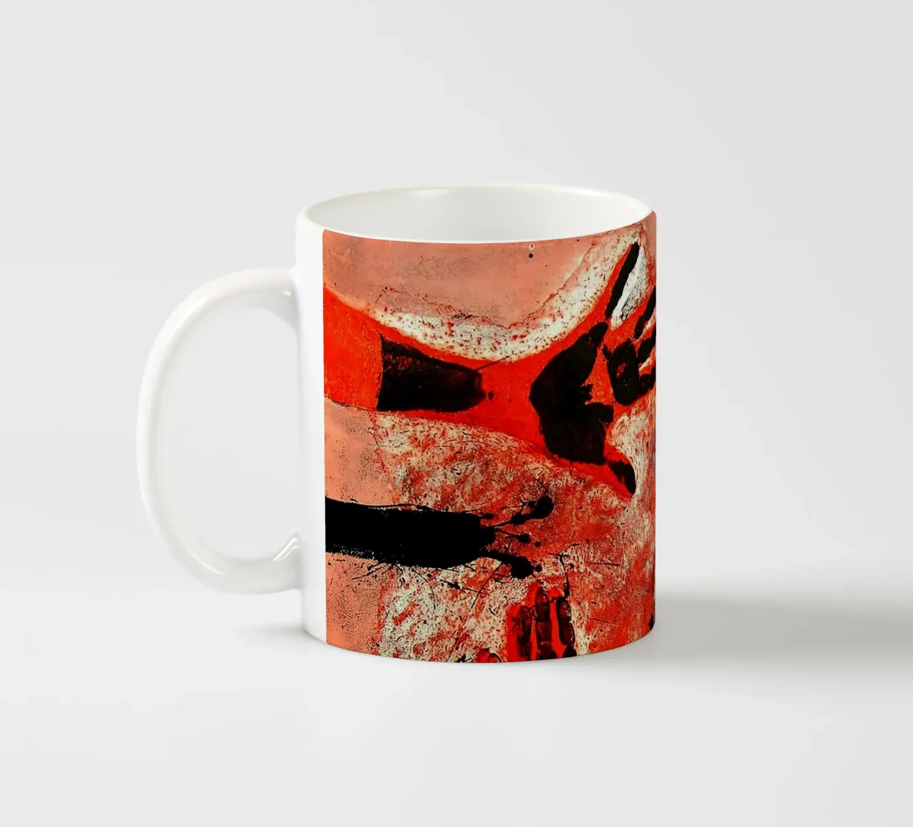 Mani in rosso 1979 tazza in ceramica da Ettyhmoz