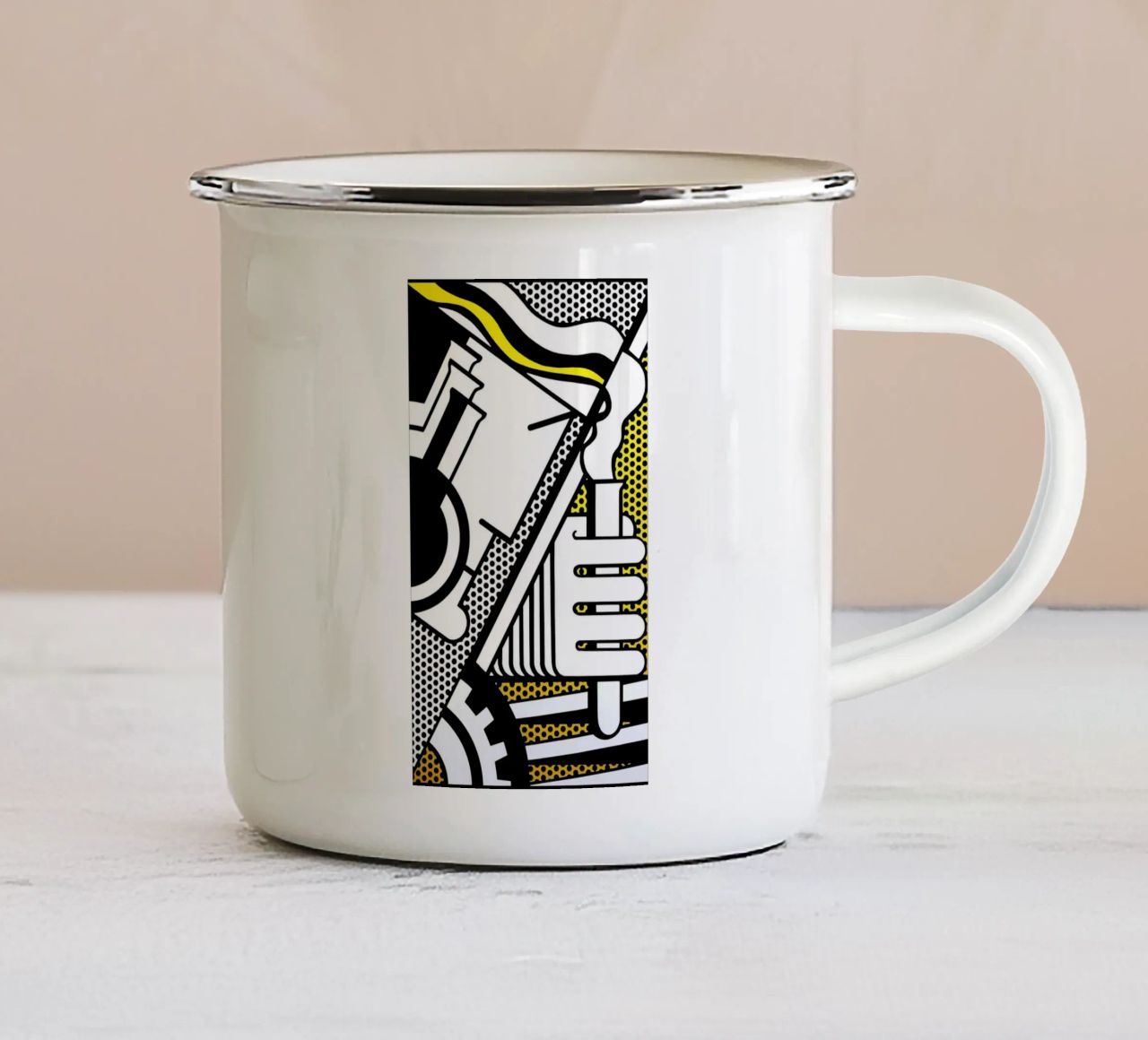 Pop Art tazza in smalto da Ettyhmoz