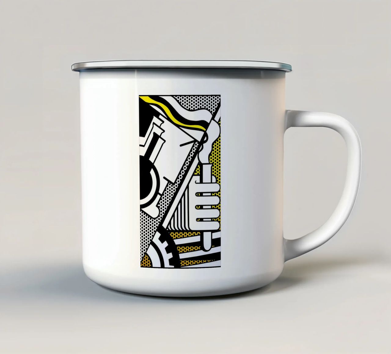 Pop Art tazza in smalto da Ettyhmoz
