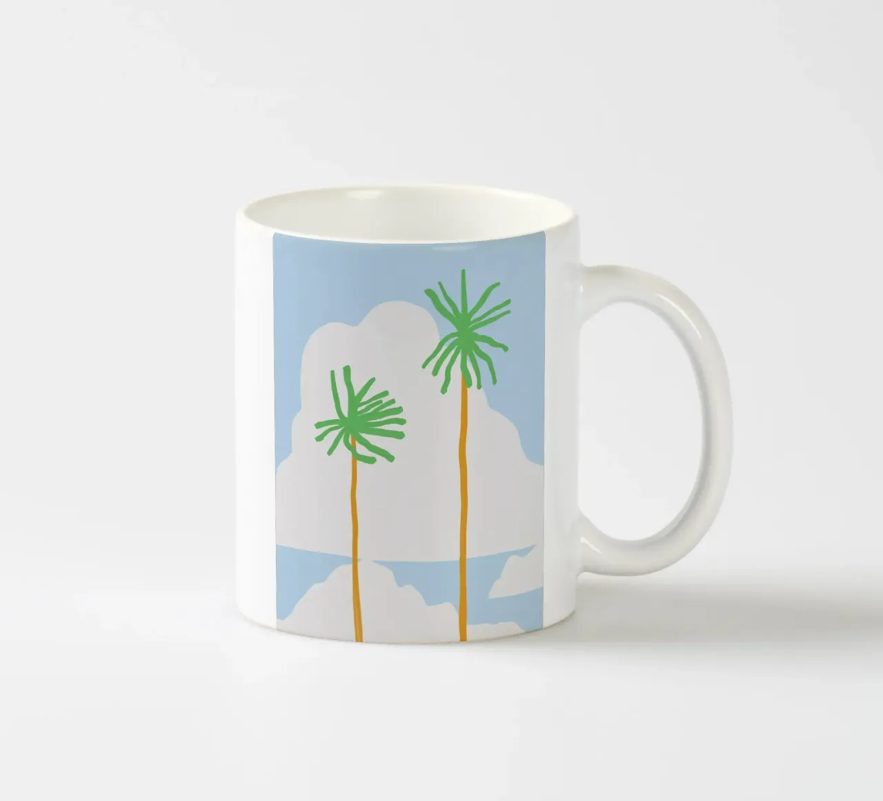 Twin palm tazza in ceramica da Little Dean