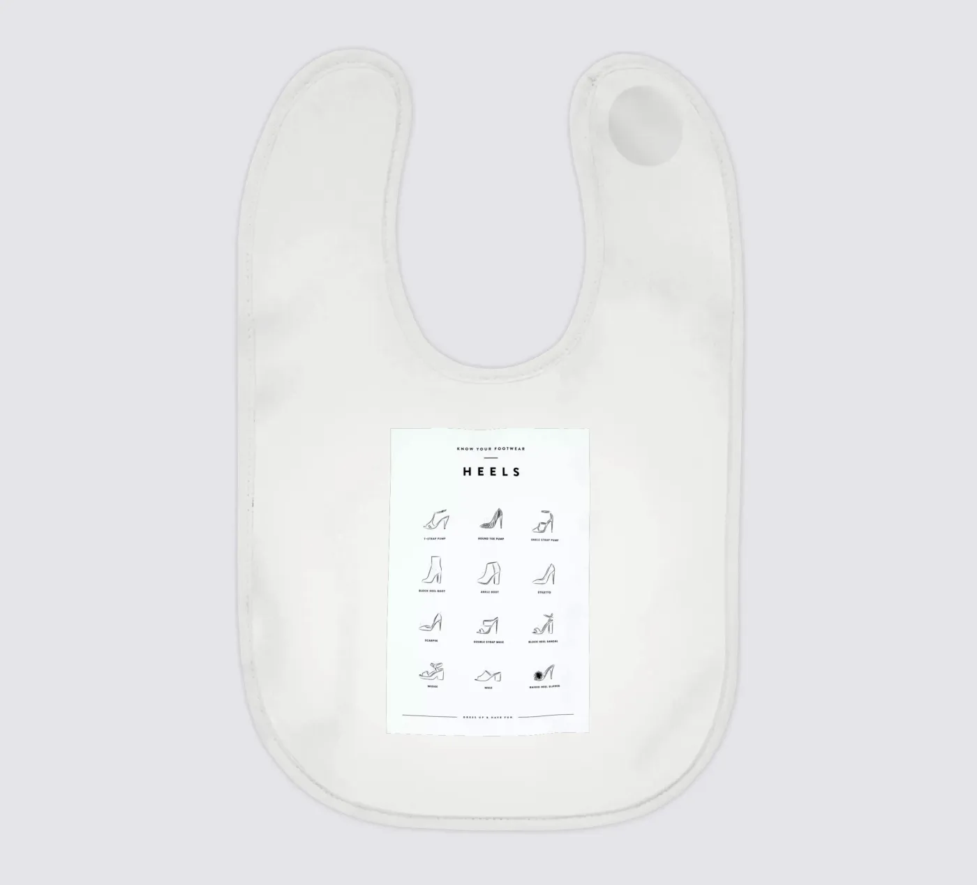 Heels Chart Babylätzchen von daylight design studio