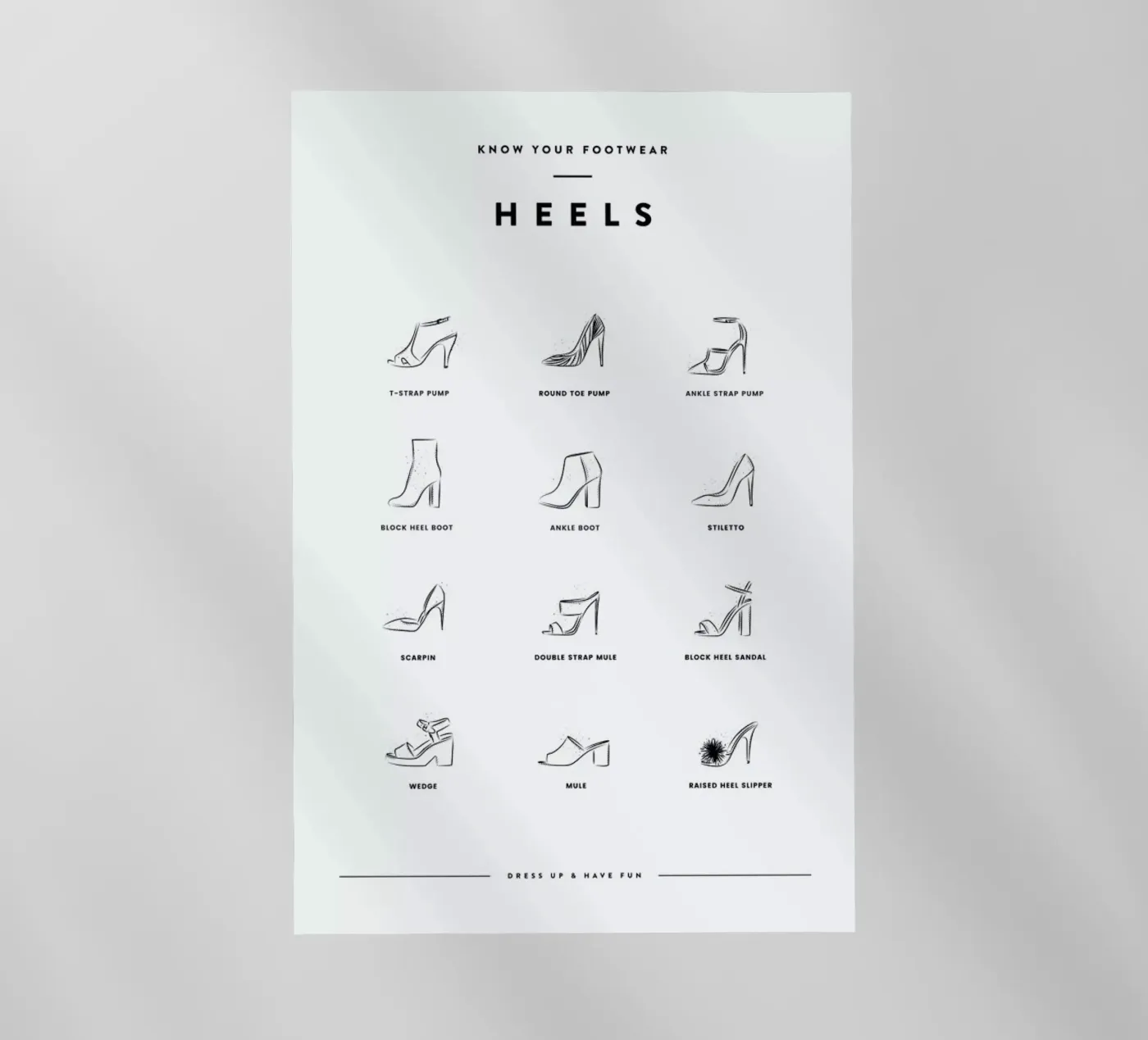 Heels Chart pellicola backlit da daylight design studio