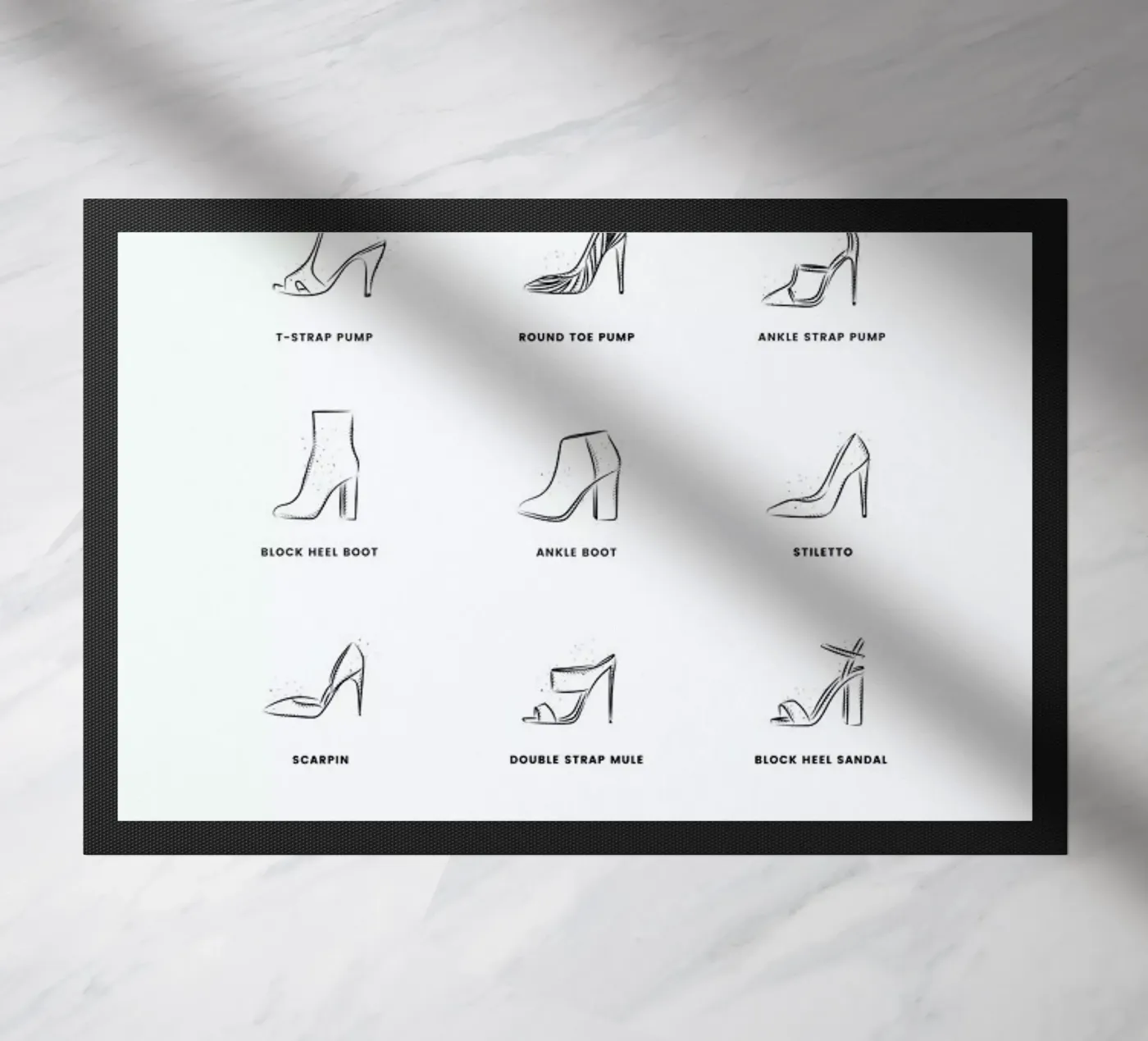 Heels Chart deurmat van daylight design studio