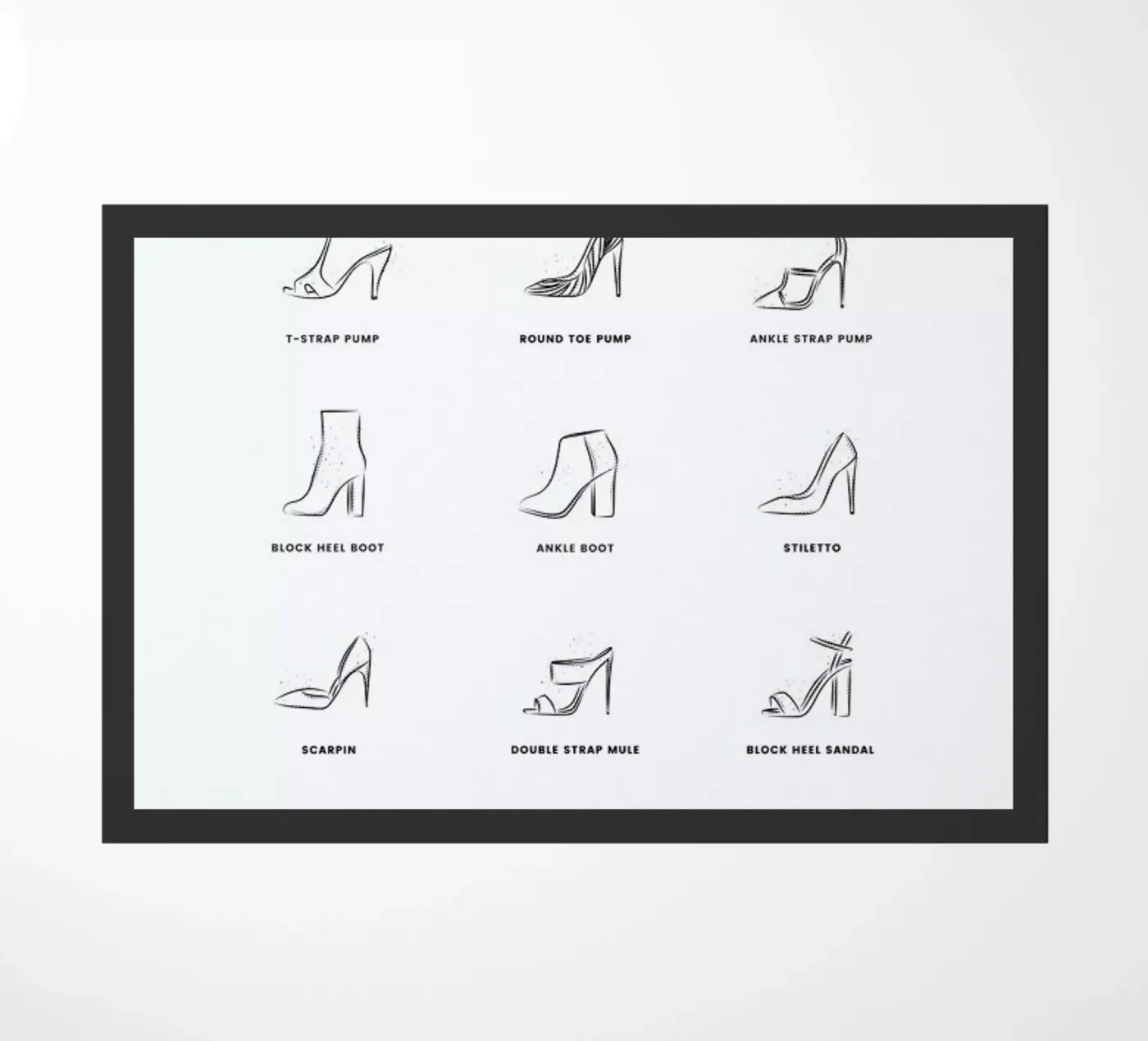 Heels Chart deurmat van daylight design studio