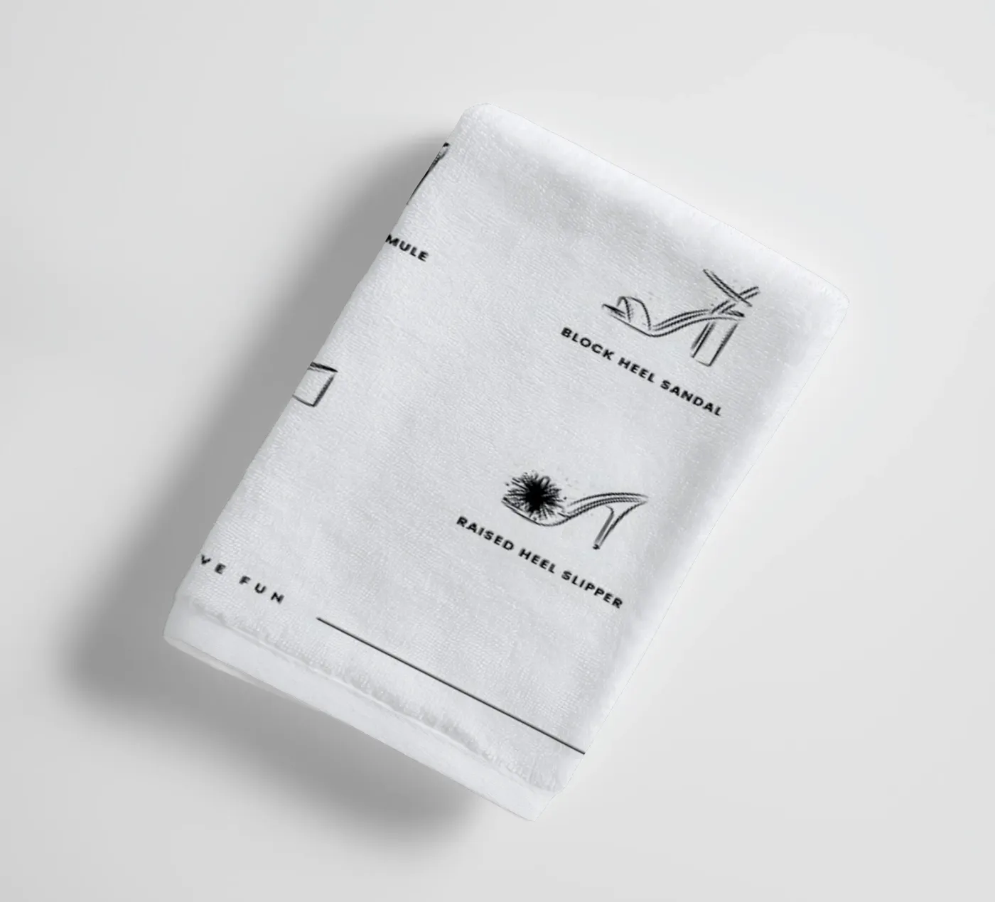 Heels Chart badhanddoek van daylight design studio