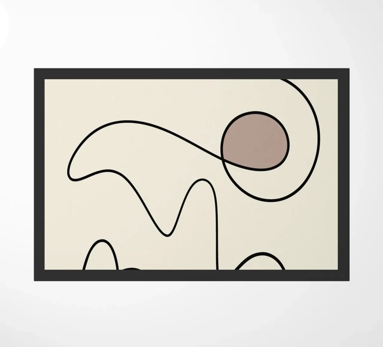 Minimal graceful line art abstract 09 zerbino da Little Dean