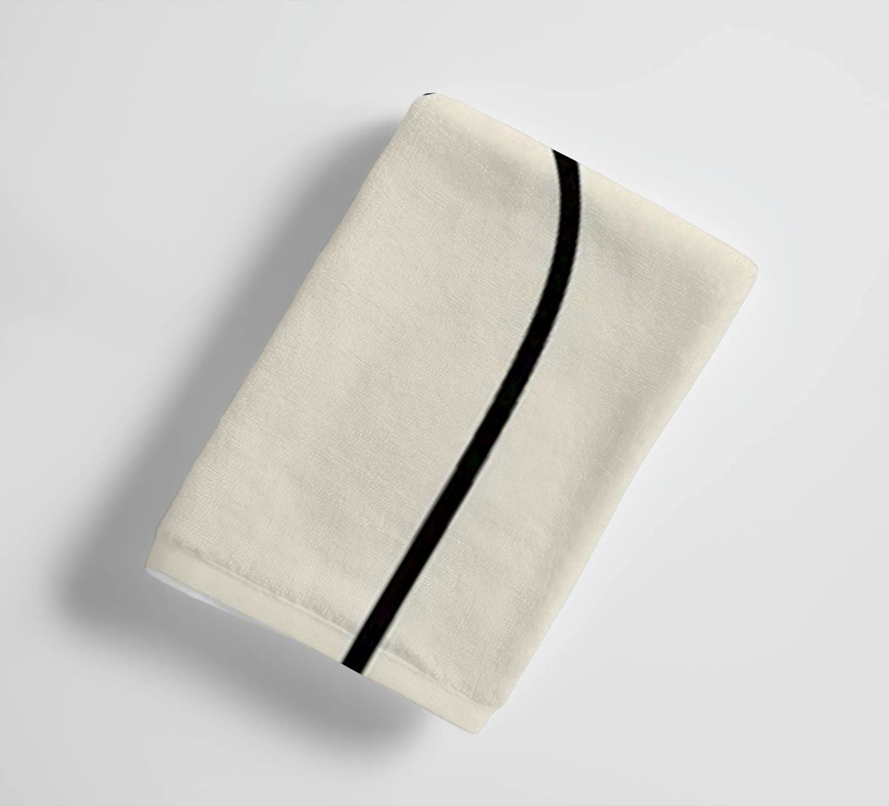 Minimal graceful line art abstract 09 towel by Little Dean