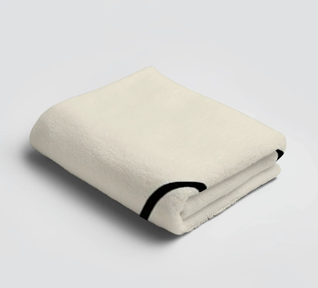 Minimal graceful line art abstract 09 towel by Little Dean