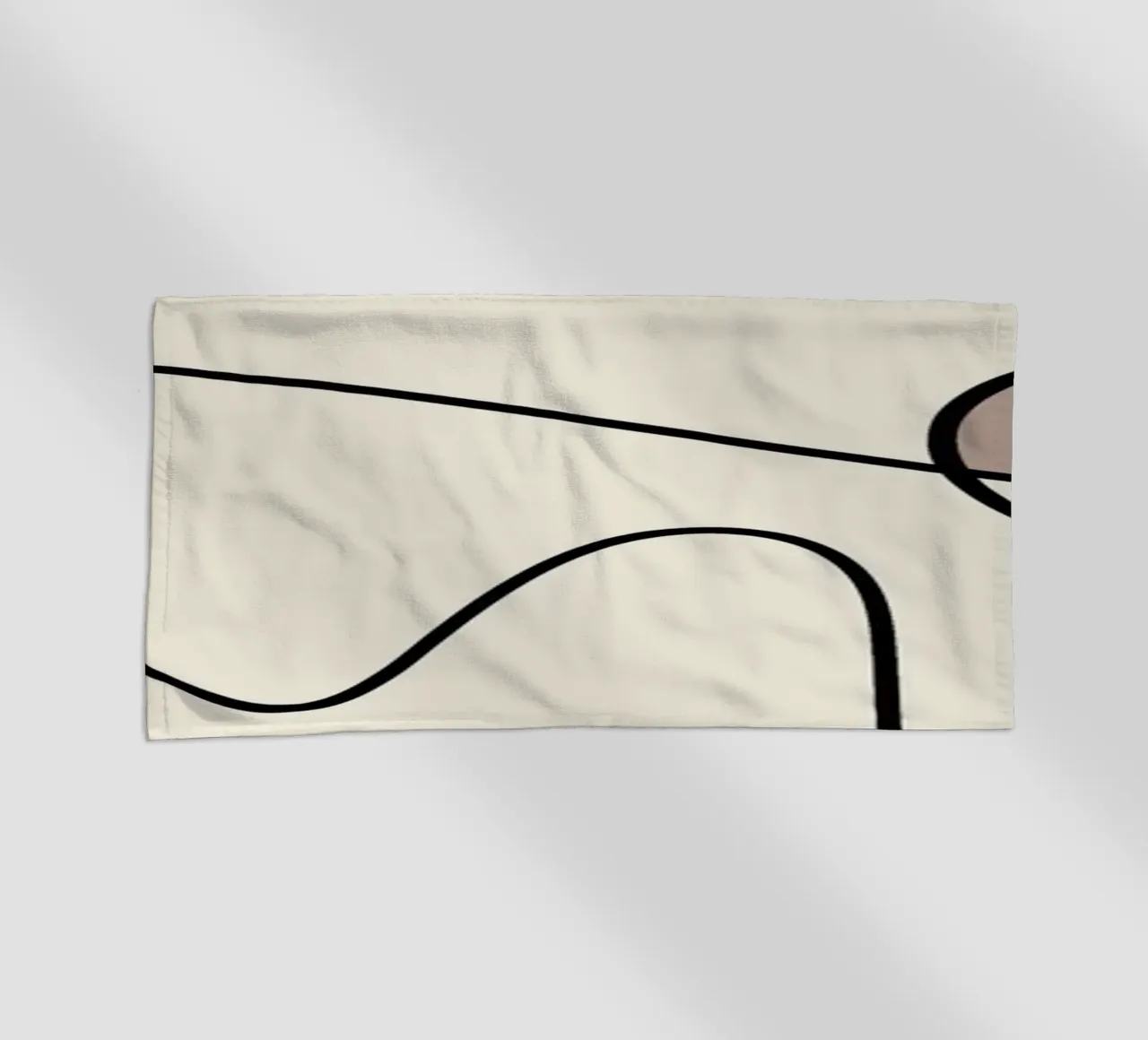 Minimal graceful line art abstract 09 telo mare da Little Dean