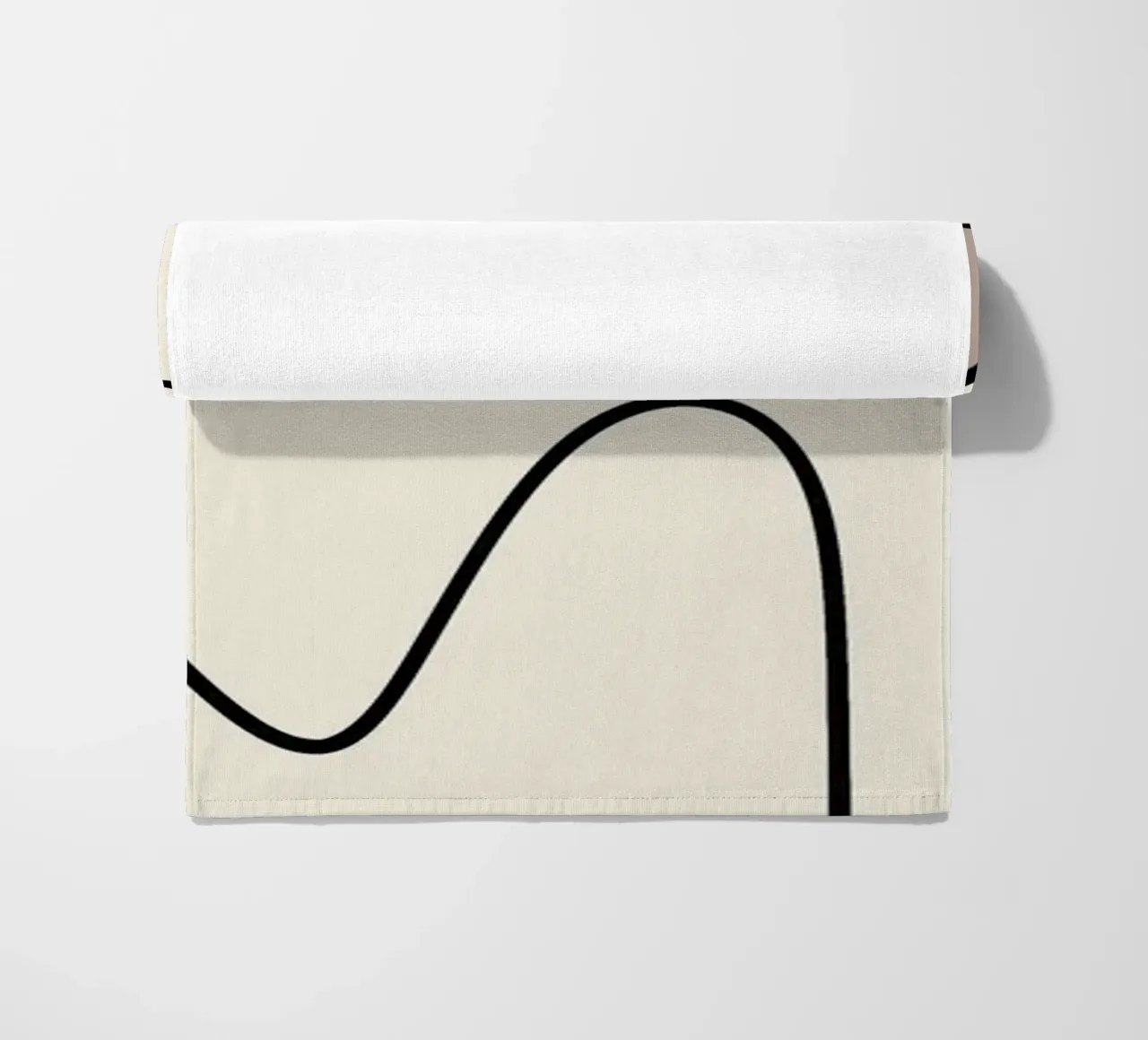 Minimal graceful line art abstract 09 telo mare da Little Dean