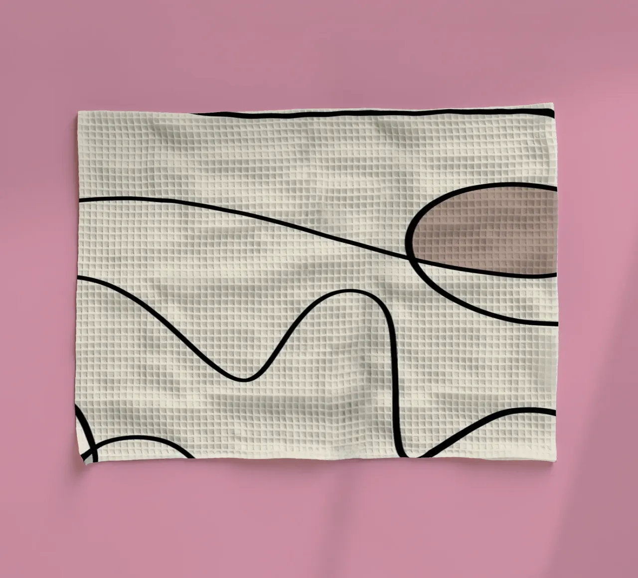 Minimal graceful line art abstract 09 canovaccio da cucina da Little Dean