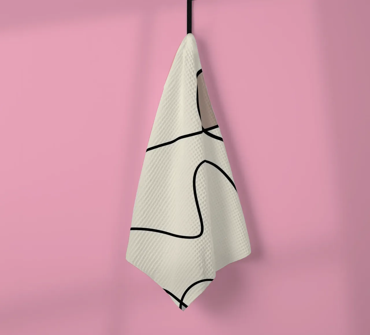 Minimal graceful line art abstract 09 canovaccio da cucina da Little Dean