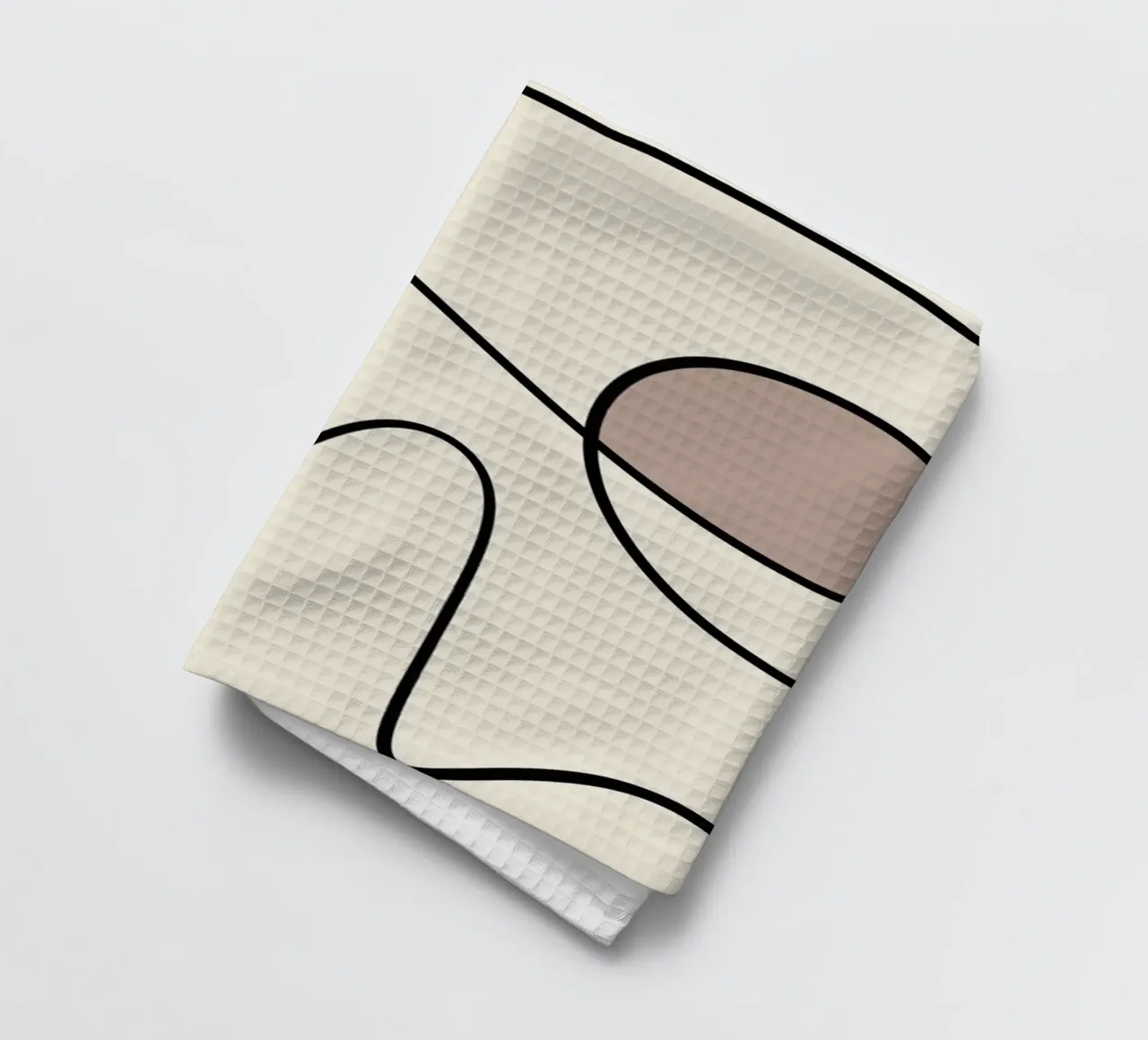 Minimal graceful line art abstract 09 canovaccio da cucina da Little Dean