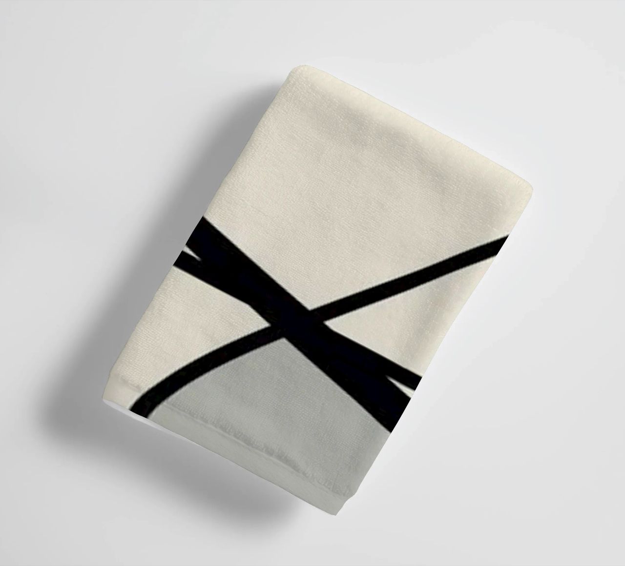 Minimal graceful line art abstract 08 asciugamano da bagno da Little Dean