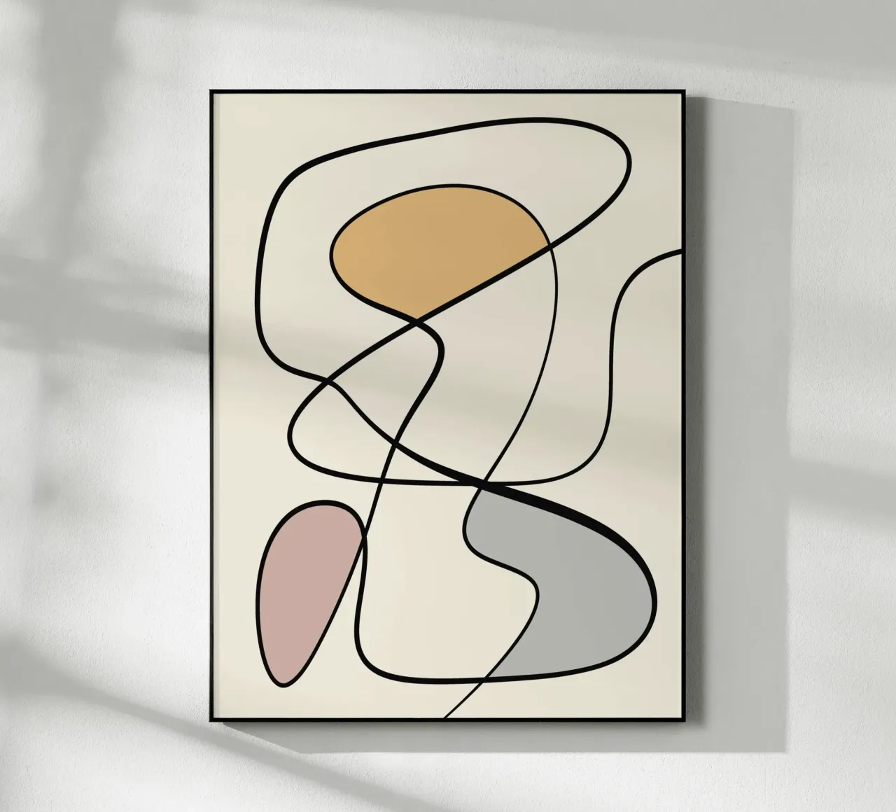 Minimal graceful line art abstract 08 plexiglass da Little Dean