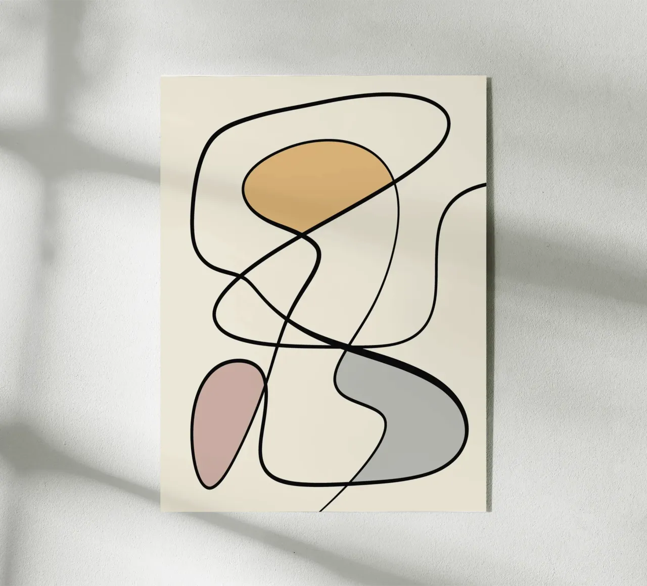 Minimal graceful line art abstract 08 plexiglass da Little Dean