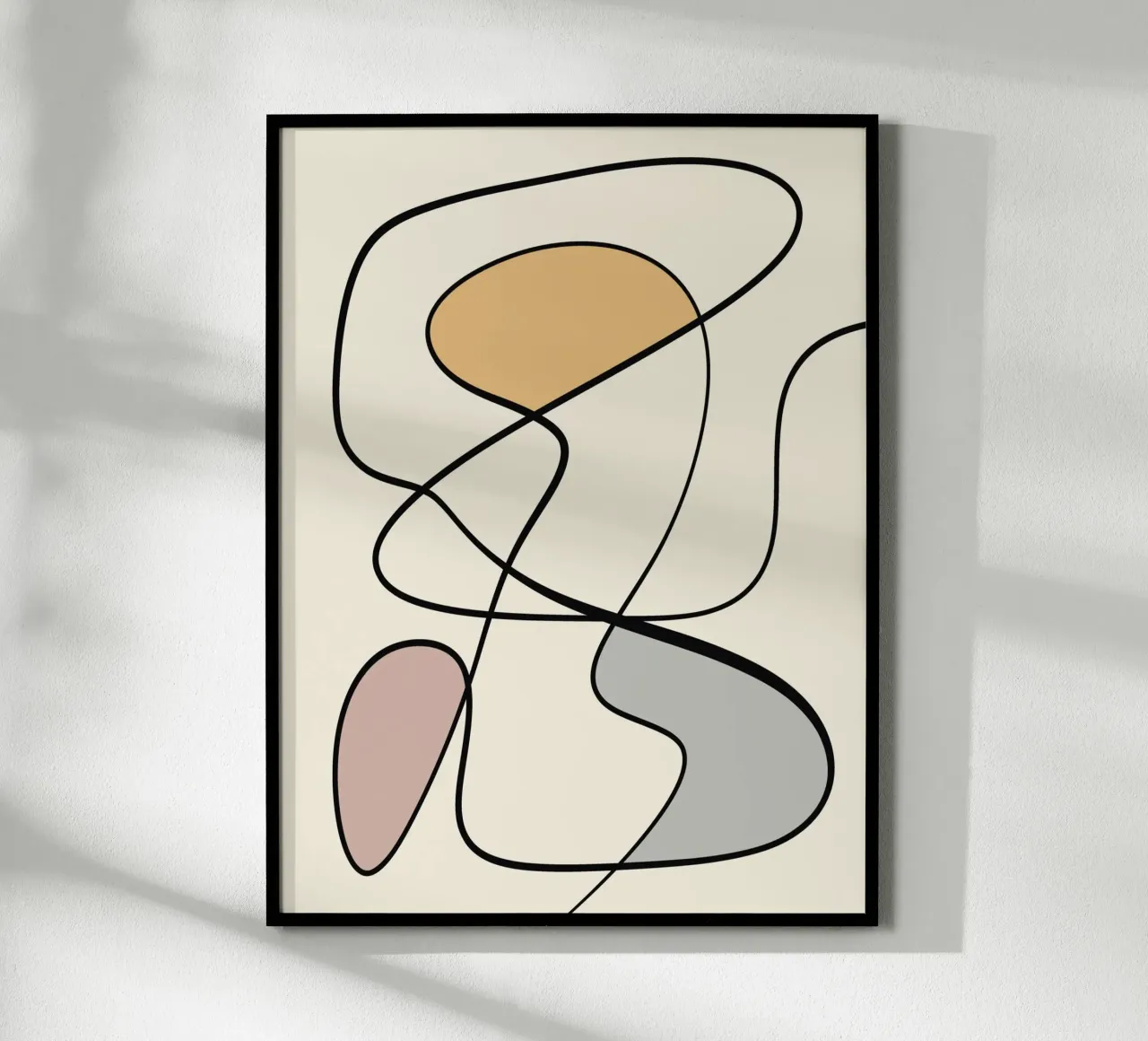 Minimal graceful line art abstract 08 carta hahnemühle da Little Dean