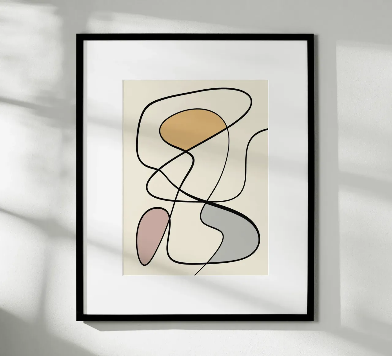 Minimal graceful line art abstract 08 carta hahnemühle da Little Dean